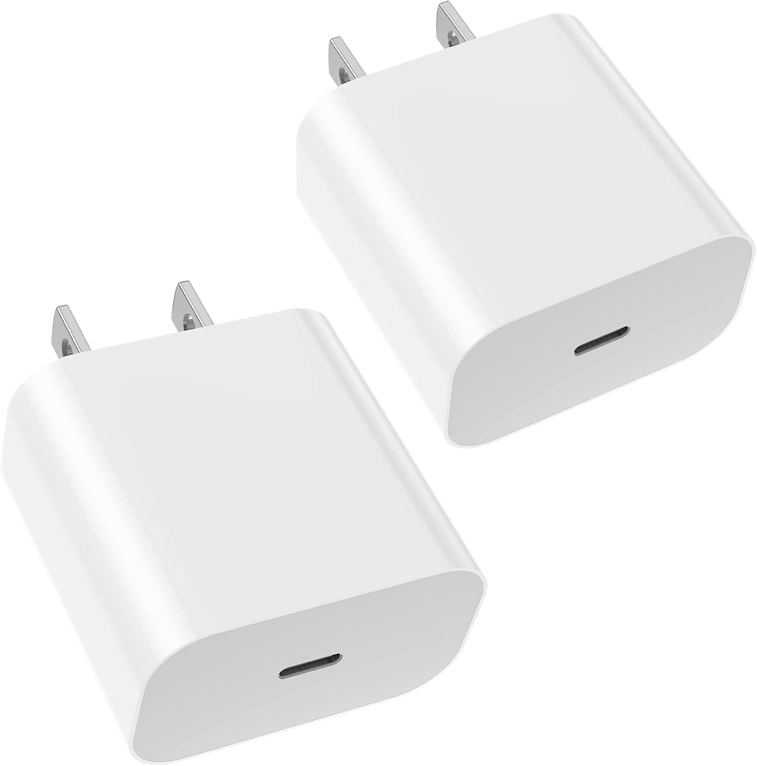 2 Pack 20W USB C Charger Fast Charging Block with PD 3.0 iPhone14 13 Charger Type C Wall Charger Adapter for iPhone 14/pro/Plus/pro max/13/12/11/SE/XR/8,AirPods/iPad (2 Pack-Black)