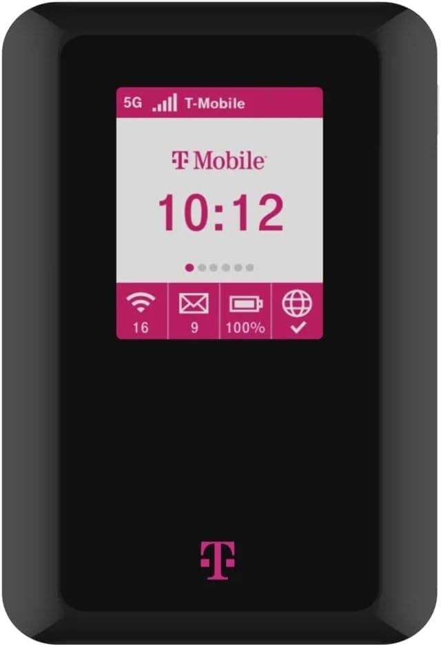 T‑Mobile 5G Hotspot by Quanta - D53 5G Broadband Hotspot - Connect to 32 Devices - Long Lasting 6460mAh Battery (Renewed)