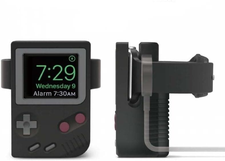 Pending Retro Old Style Charger Holder Compatible with Apple Watch (Black)
