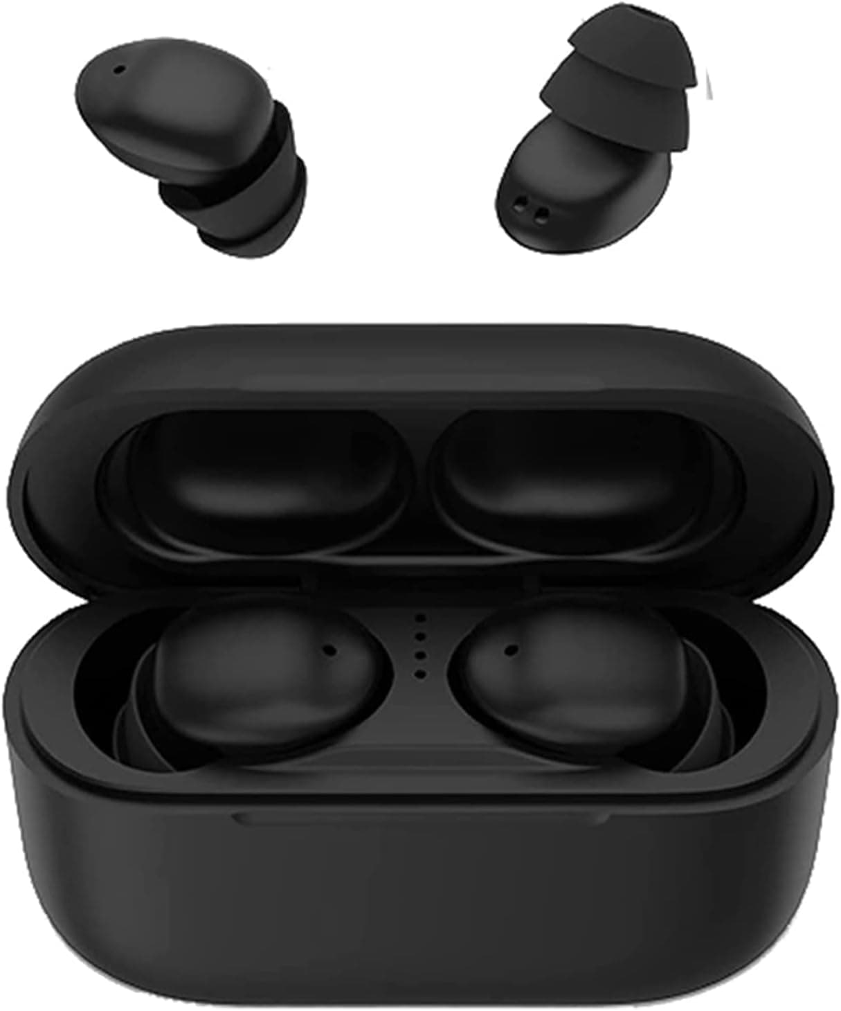 Tiny Invisible Small Earbuds Wireless Bluetooth Micro Smallest Mini Wireless Discreet Earbuds Hidden Headphones Small for Work Noise Cancelling Sleep Ear Buds Sleeping Earbud for Side Sleepers-Black