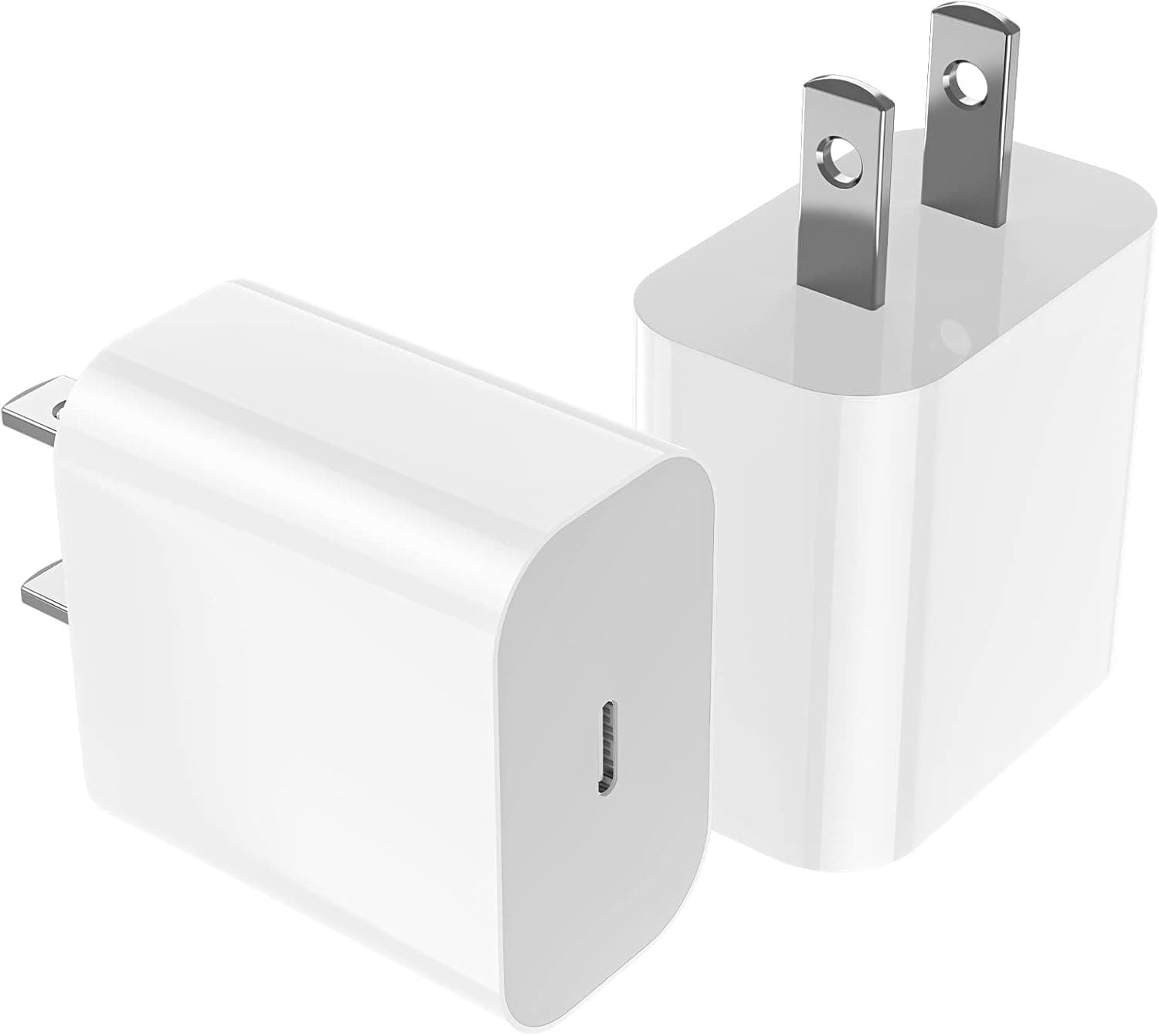 20W USB C Charger PD Fast Charging Block with PD 3.0,iPhone Charger Type C Wall Charger Adapter for iPhone 14/14 pro/14 plus/14 pro max/13/12/11/SE/XR/8,AirPods/iPad（2 Pack）