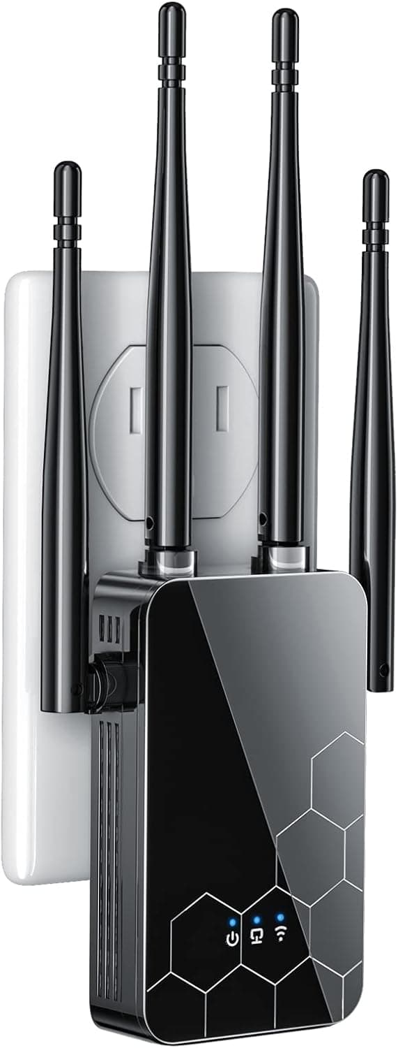 2023 WiFi Extender, Long Range WiFi Extenders Signal Booster for Home up to 2X Faster Than Ever, Internet Repeater Amplifier with Ethernet Port for Devices, Such as Laptops, Tablets, IP Camera