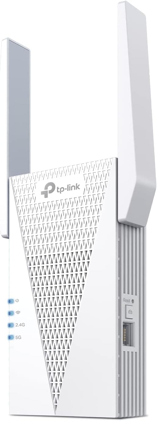 TP-Link AX3000 WiFi 6 Range Extender Signal Booster for Home(RE715X), Dual Band WiFi Repeater, Internet Extender with Gigabit Ethernet Port, Access Point, APP Setup, OneMesh Compatible (Renewed)