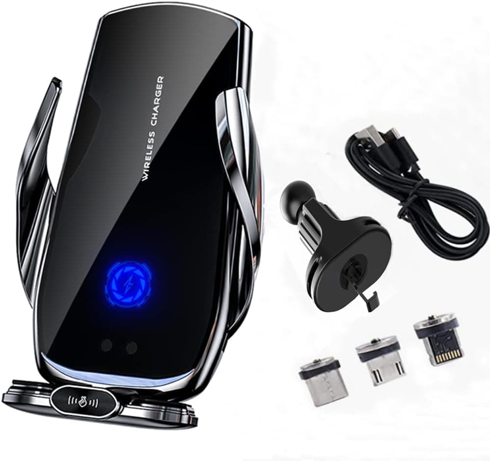 [2023 Latest] Car Vent Phone Mount 15W Fast Car Phone Holder Mount Wireless Charging Auto-Clamping, iPhone14/ 13/12 Pro Max/11/10/8, Samsung Galaxy S/Note/FILP Series