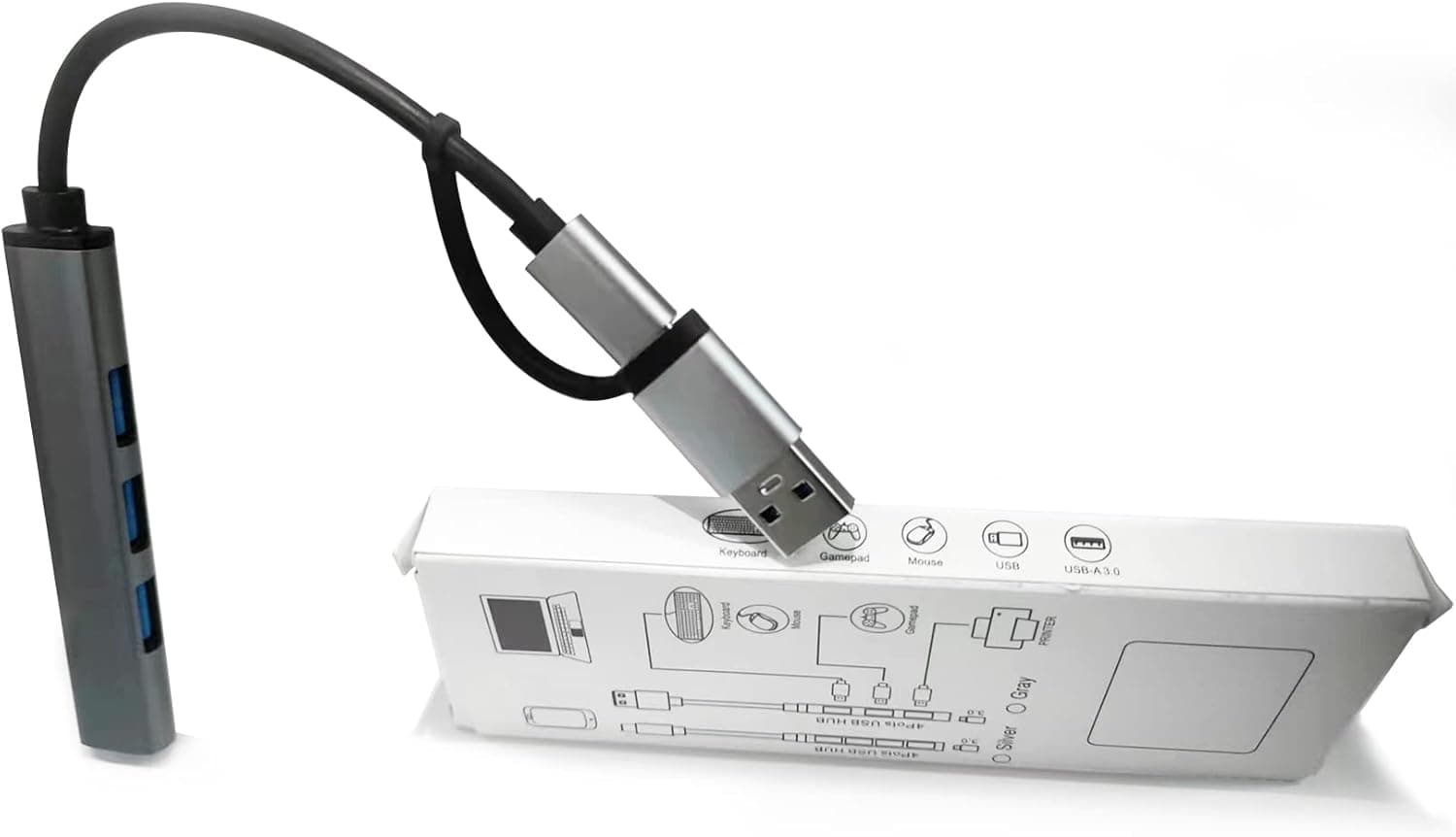 SGIN USB C to USB Hub with USB 3.0, USB C Hub 4 Ports 5V/3A, USB C Splitter for Laptop, Keyboard, Gamepad, Printer, Chromebook, More USB Flash Drives
