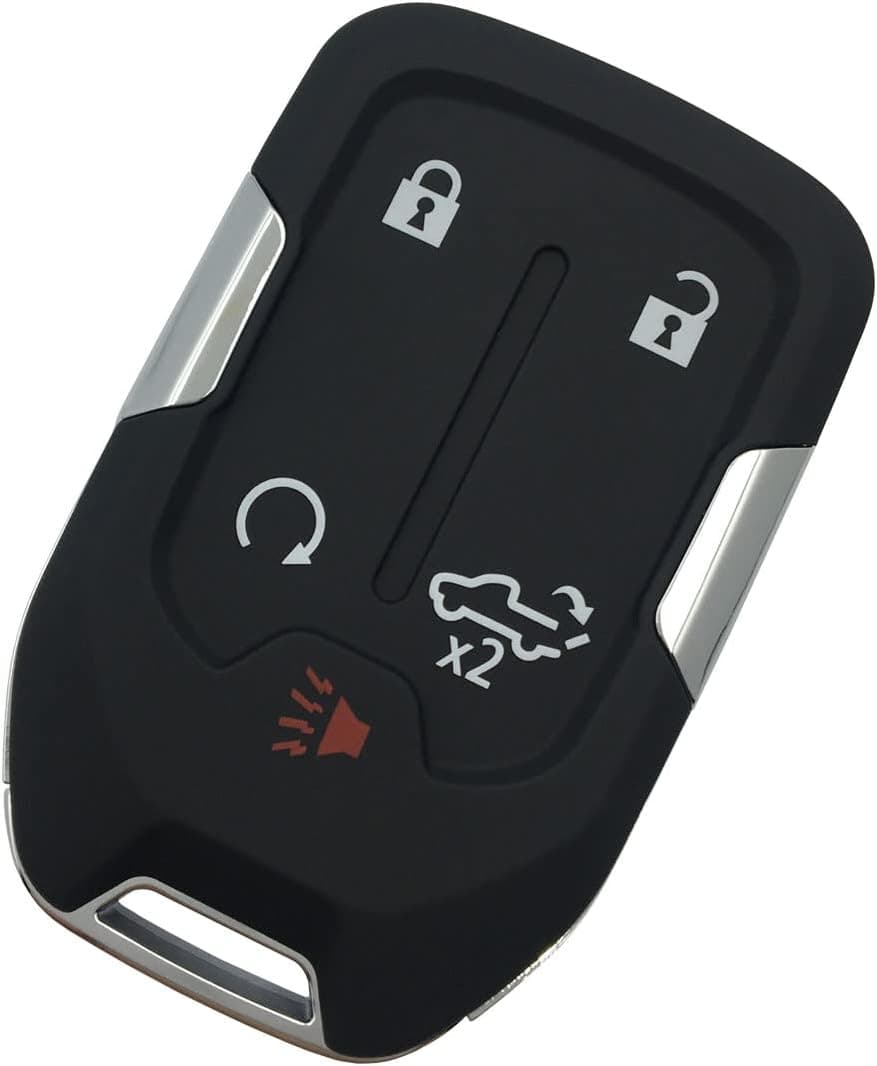 Replacement Key Fob Shell Case for 2022 2021 2020 2019 Chevy Silverado and GMC Sierra 1500 2500HD 3500HD Keyless Entry Remote Car Key Fob Cover Casing with Uncut Blade Blank and Screwdriver (1 pcs)