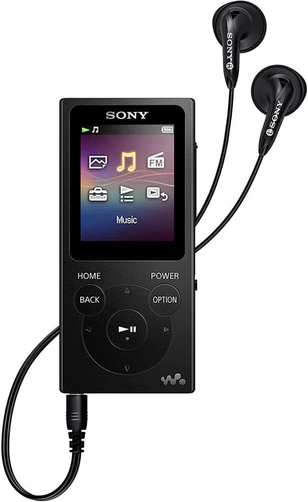 Sony NWE394/B 8GB Walkman Digital Music MP3 Audio Player Black (Renewed)