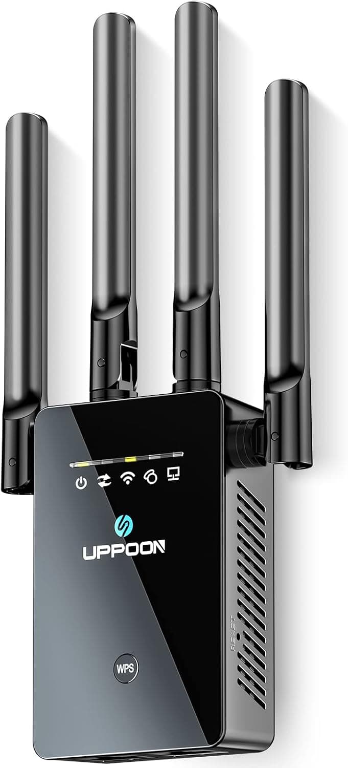 2023 WiFi Extender WiFi Booster, Cover up to 9800 sq.ft & 50 Devices WiFi Range Extenders Signal Booster for Home, Wireless Internet Signal Amplifier with Ethernet Port, Wi Fi Repeater Easy Setup.