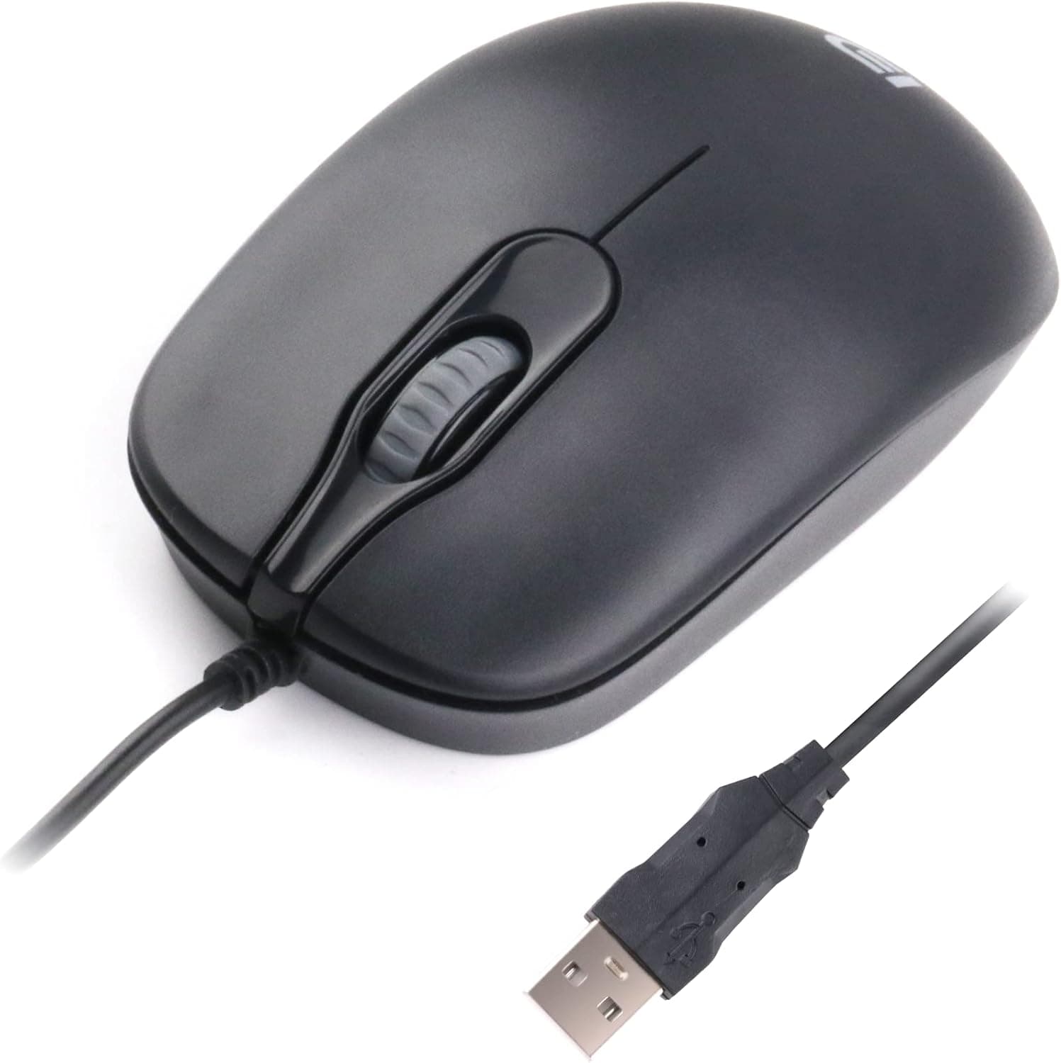 SGIN Computer Mouse, Right or Left Hand Use, Silent USB Computer Mouse with Smooth Precise Scrolling, 1000 DPI for Computer, Laptop, PC, Black