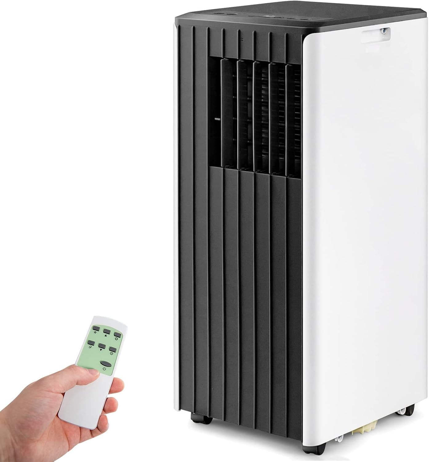 PETSITE 8000 BTU Portable Air Conditioner, 3-in-1 AC Cooling Unit with Remote Control, Dehumidifier & 24H Timer, Stand up Air Conditioner Cools Rooms up to 250 Sq.Ft, Window Kit Included