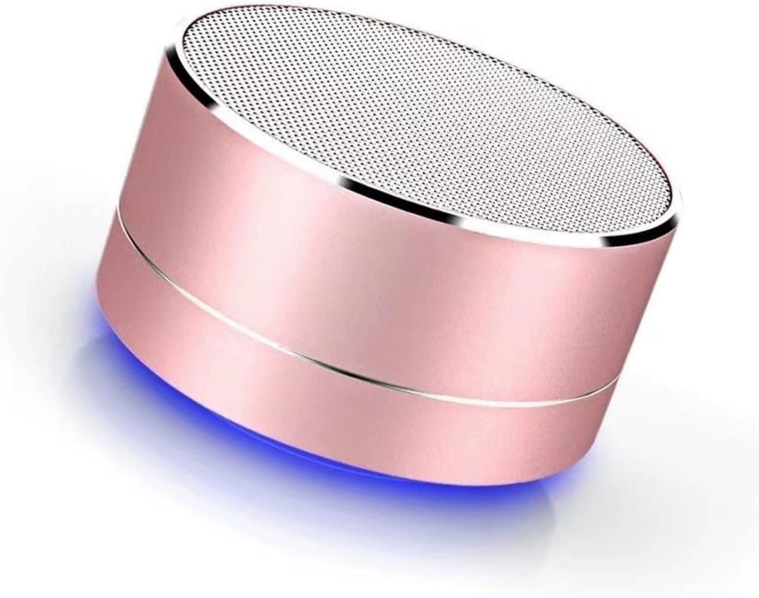 Rose Gold Portable Bluetooth Speaker with Dual woofers, a Gift for Women, Suitable for Home, Outdoor, Party, Camping, Travel.