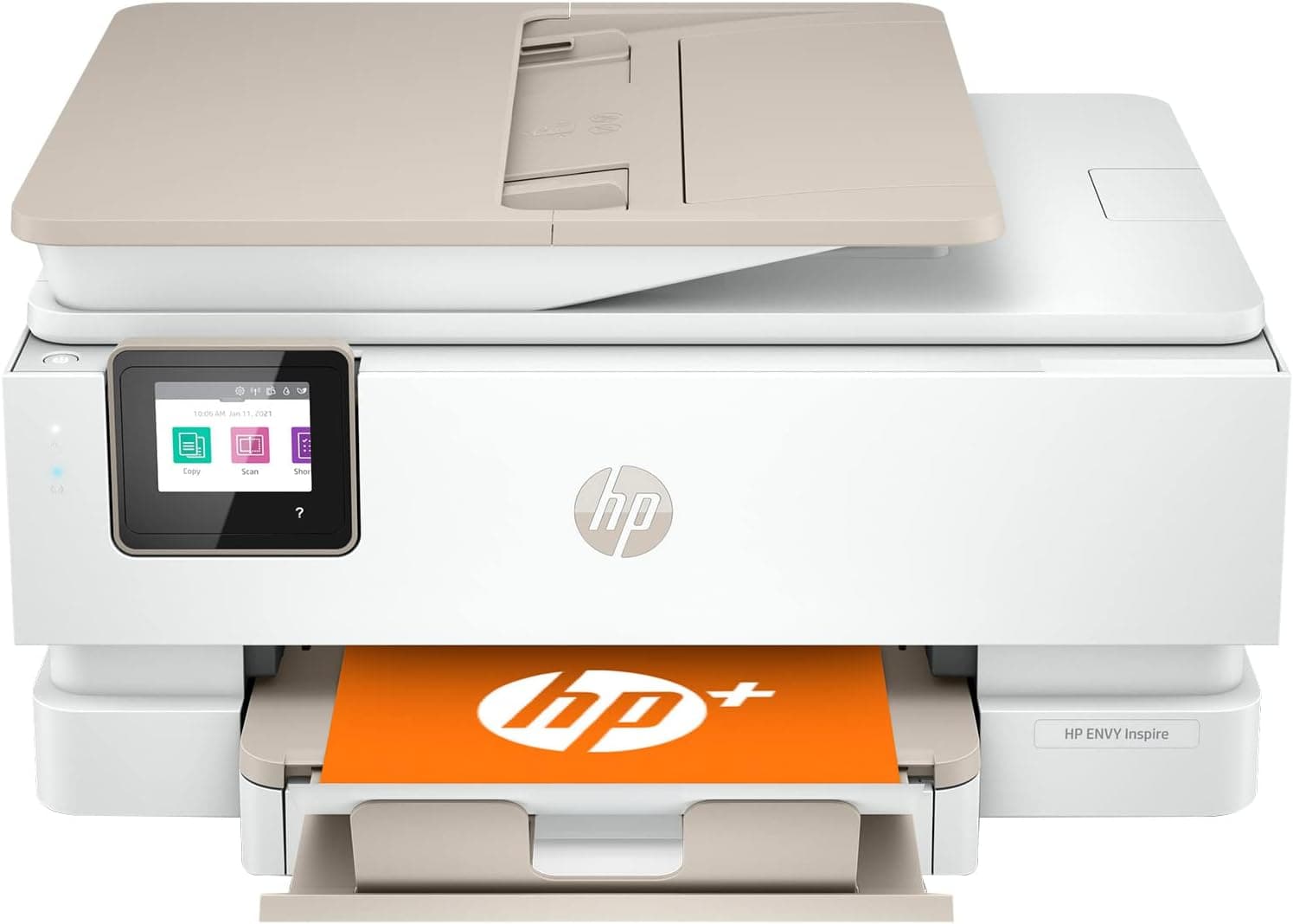 HP (Renewed) Envy Inspire 7958e Wireless All-in-One Color Inkjet Printer - Print Copy Scan - 4800 x 1200 dpi, 22 ppm, 2.7" Touchscreen Display, Auto 2-Sided Printing, 35-Page ADF, Sandstone