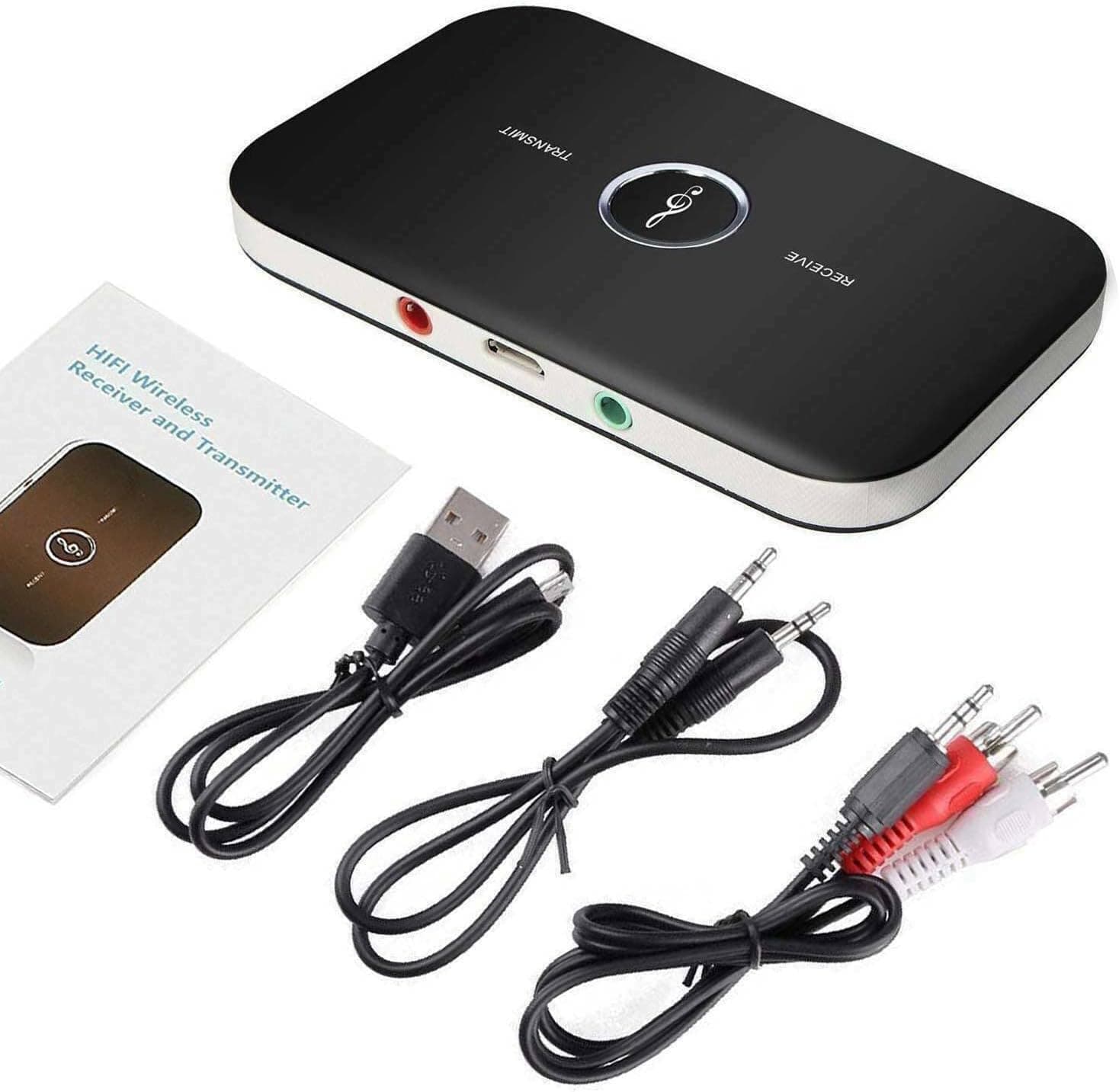 THE PERFECT PART Bluetooth 5.0 Transmitter Receiver 2 in 1 Wireless Audio 3.5mm Jack Aux Adapter