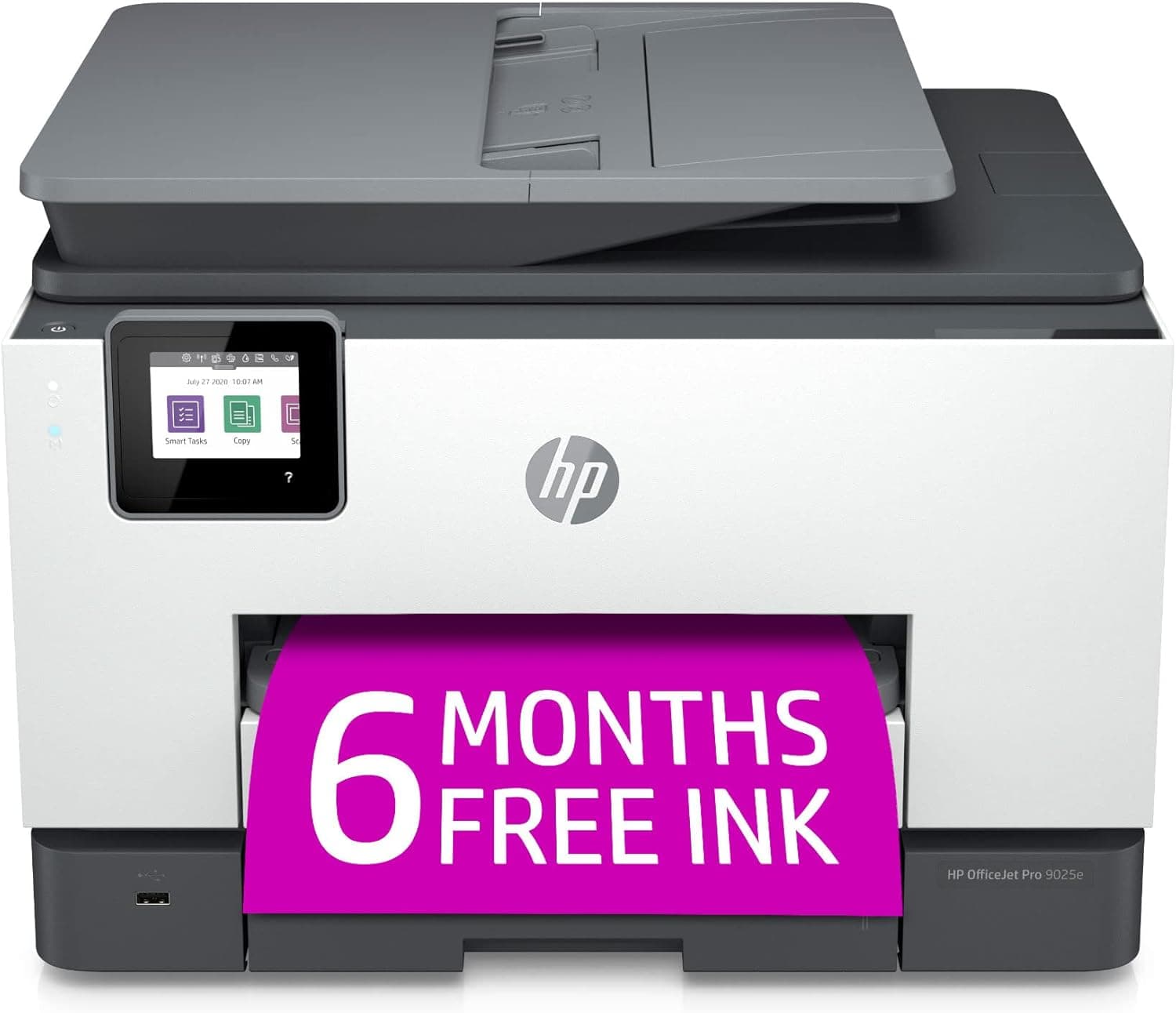 HP OfficeJet Pro 9025e Wireless Color All-in-One Printer with 6 Months Free Ink (1G5M0A) (Renewed Premium)