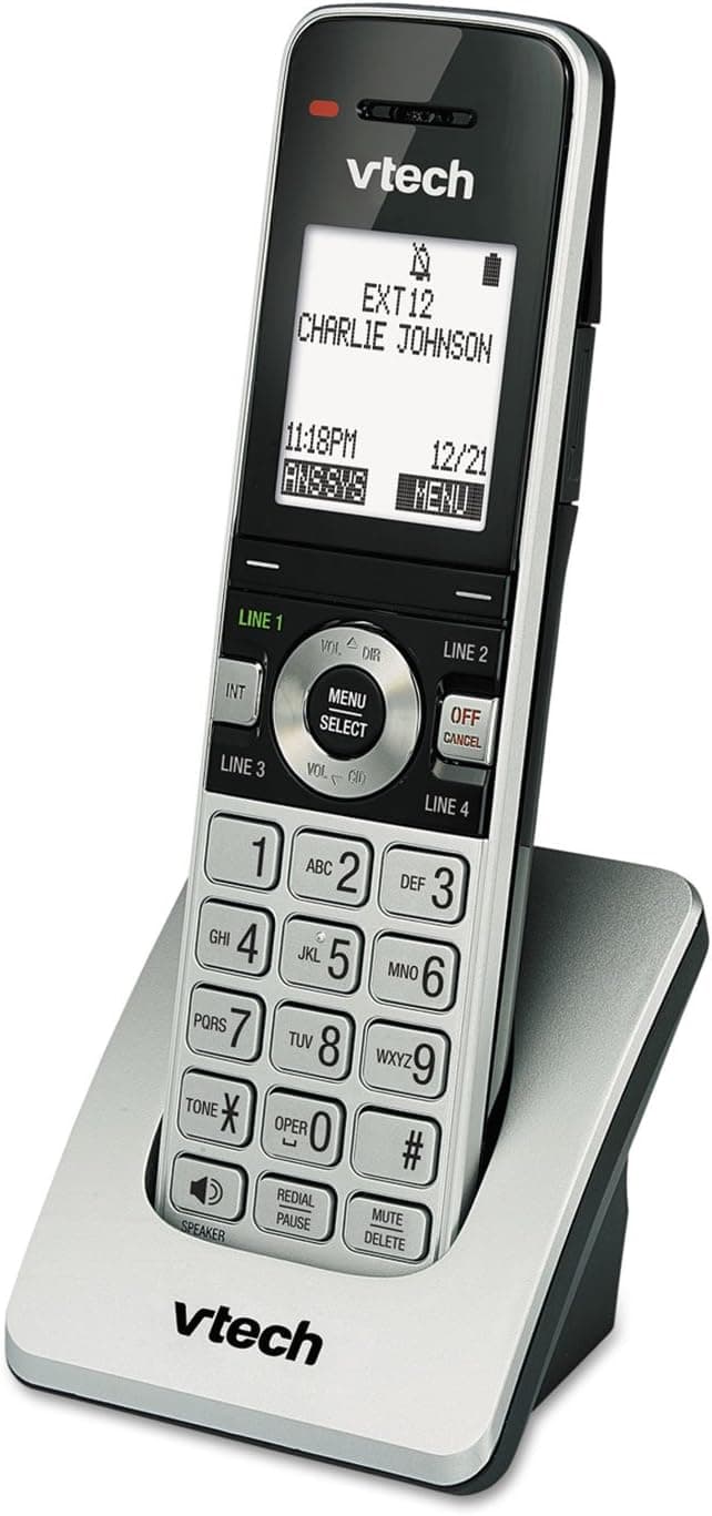 VTech UP407 ErisBusinessSystem Accessory Cordless Handset, Requires (UP416) or (UP406) to Operate, Answering Machine, Landline Phone System, Wireless Phones for Home or Office (Renewed)