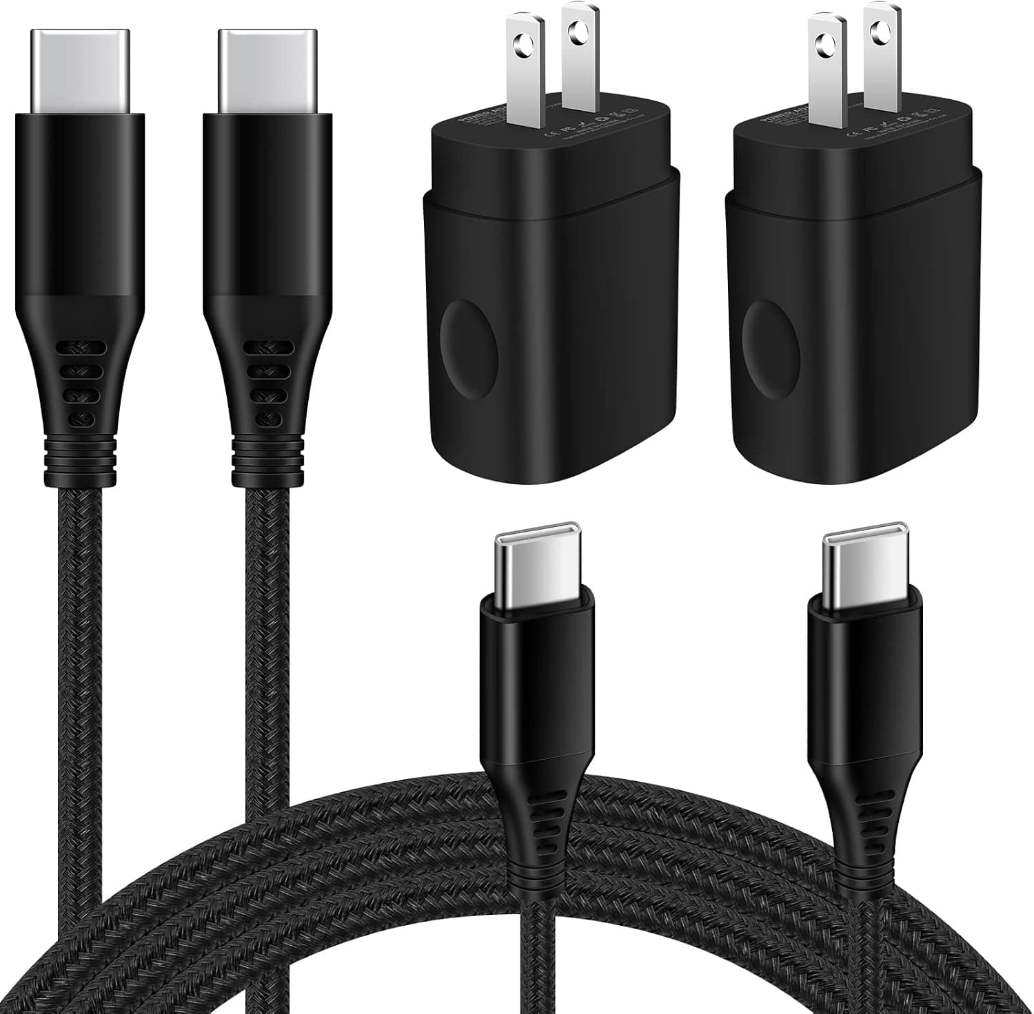 Pixel 7 Fast Charger for Google Pixel 7a 7 Pro 6a 6 Pro 5a 5 4a 4 3 XL, 25W USB C Charger Wall Plug Android Phone Charger for Samsung Galaxy S23 S22 S21 A54 A14 A13 Z Flip 4 with 3ft Type C to C Cable