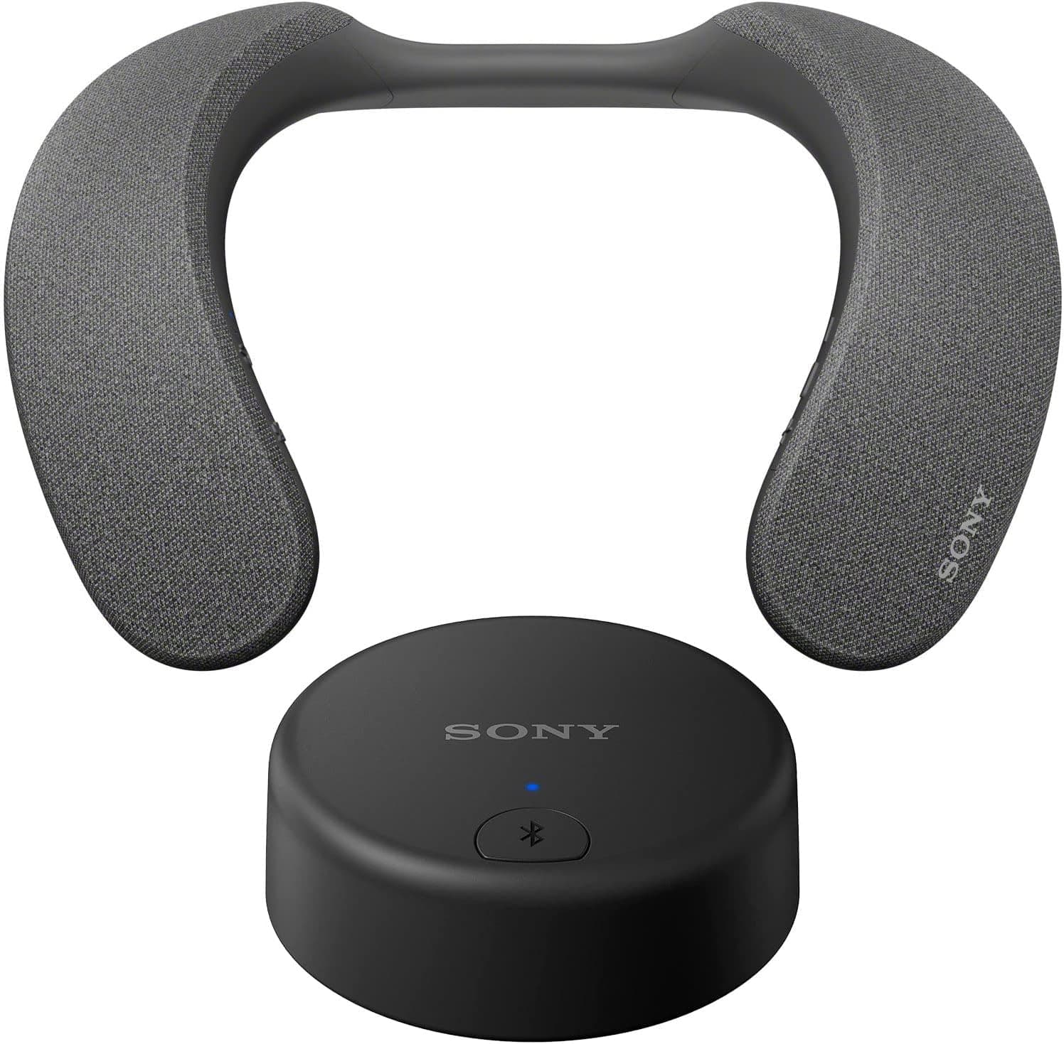 Sony SRS-NS7 Wireless Neckband Speaker with Bluetooth and Built-in Microphone Bundle with WLA-NS7 Wireless Transmitter