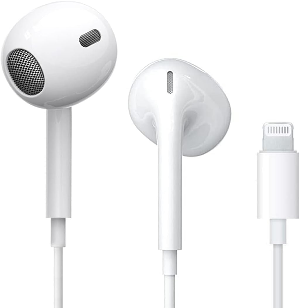Apple Headphones Wired iPhone Earbuds with Lightning Connector [Apple MFi Certified] Earphones with Built-in Microphone & Volume Control Compatible with iPhone 14/13/12/11/XR/XS/X/7/8/8Plus/SE