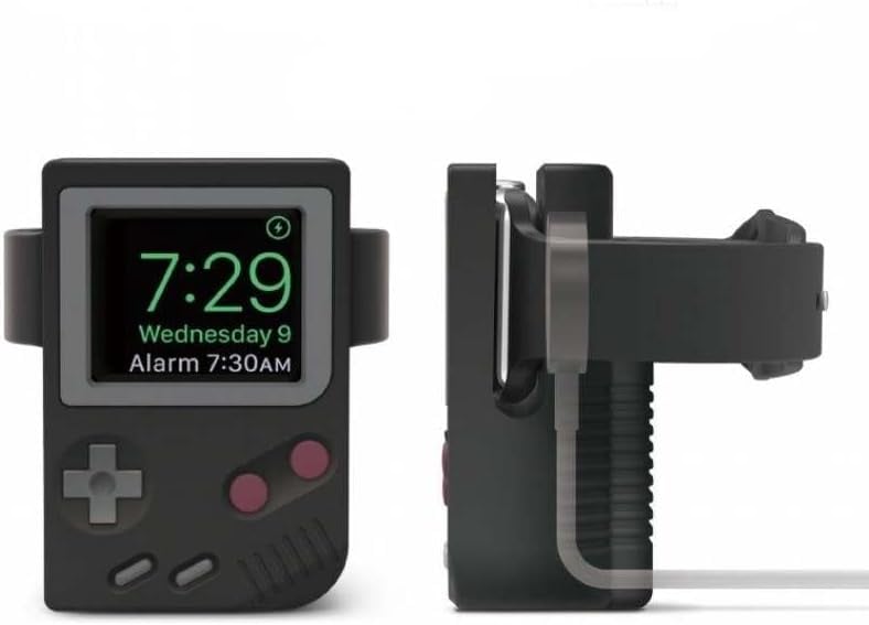 Pending Retro Old Style Charger Holder Compatible with Apple Watch (Black)