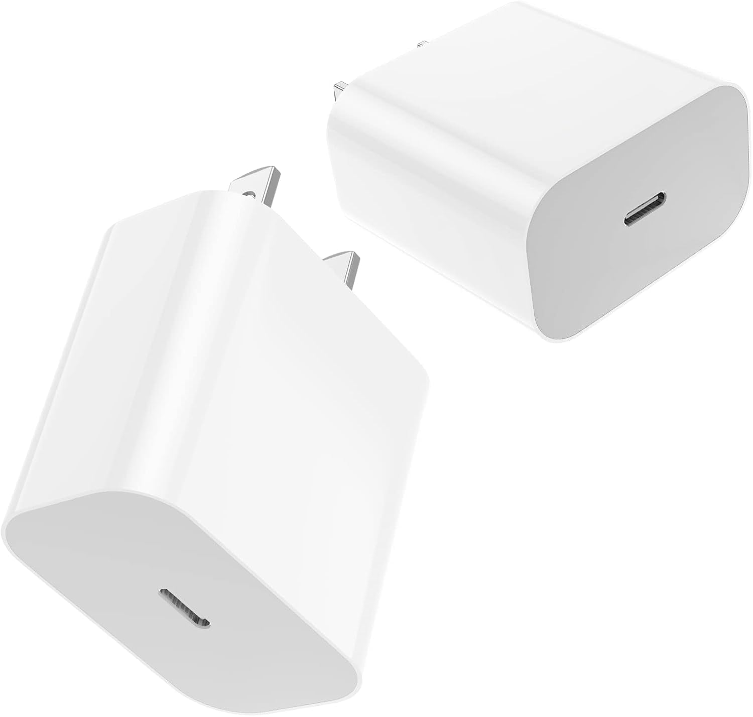 USB C Charger for PD 20W Fast Charging Block with iPhone Charger Type C Wall Charger Adapter for iPhone 14/13/12/11/SE 2 Pack