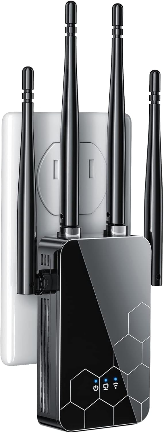 2023 WiFi Extender, Long Range WiFi Extenders Signal Booster for Home up to 2X Faster Than Ever, Internet Repeater Amplifier with Ethernet Port for Devices, Such as Laptops, Tablets, IP Camera