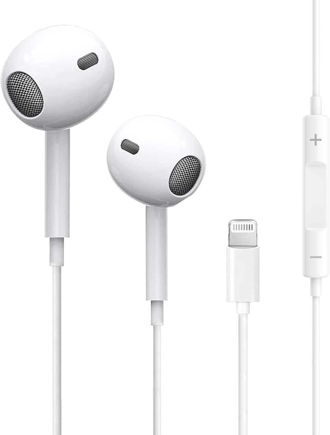 iPhone Headphones Wired[Apple MFi Certified] Apple Earphones with Lightning Connector,Built-in Micro&Volume Control in-Ear Noise Cancelling Wired Earbuds for iPhone14/13/12/11/X/8/7-Support All iOS