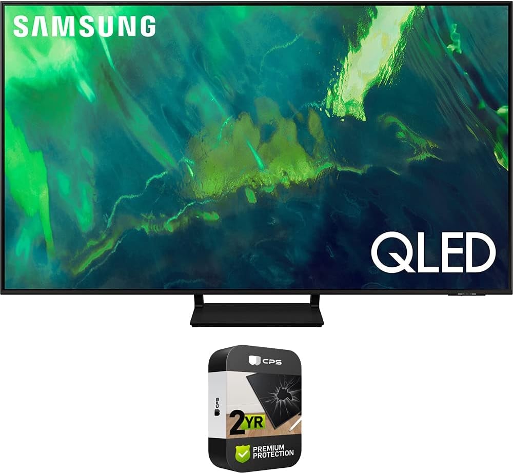 SAMSUNG QN75Q70AA 75 Inch QLED 4K UHD Smart TV (Renewed) Bundle with Premium 2 YR CPS Enhanced Protection Pack