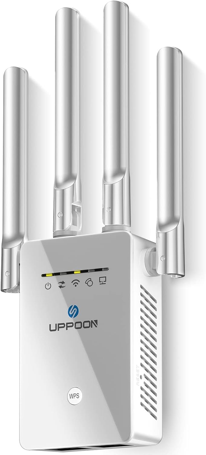 2023 WiFi Extender WiFi Booster, Cover up to 9800 sq.ft & 50 Devices WiFi Range Extenders Signal Booster for Home, Wireless Internet Signal Amplifier with Ethernet Port, Wi Fi Repeater Easy Setup.