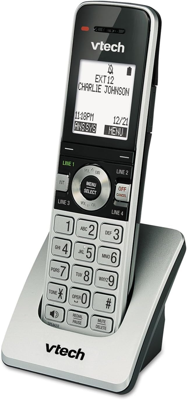 VTech UP407 ErisBusinessSystem Accessory Cordless Handset, Requires (UP416) or (UP406) to Operate, Answering Machine, Landline Phone System, Wireless Phones for Home or Office (Renewed)