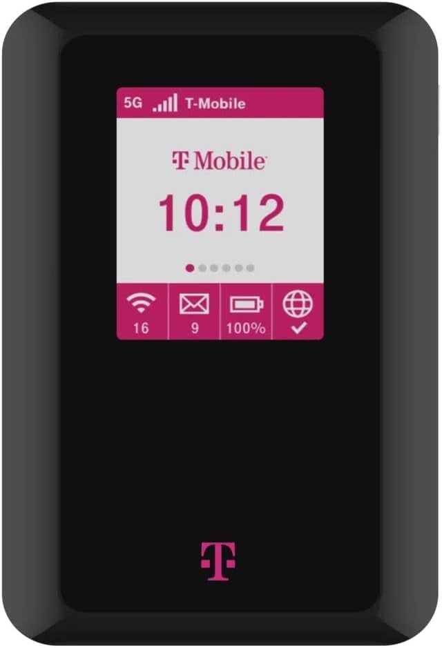 T‑Mobile 5G Hotspot by Quanta - D53 5G Broadband Hotspot - Connect to 32 Devices - Long Lasting 6460mAh Battery (Renewed)