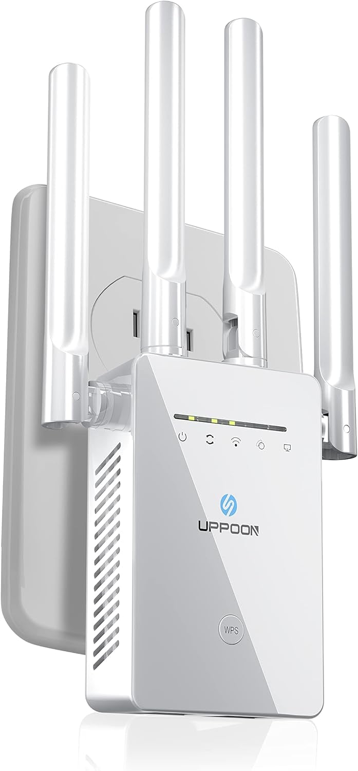 2023 WiFi Extender WiFi Booster, Cover up to 9800 sq.ft & 50 Devices WiFi Range Extenders Signal Booster for Home, Wireless Internet Signal Amplifier with Ethernet Port, Wi Fi Repeater Easy Setup.