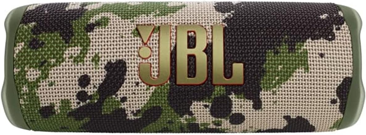 JBL Flip 6 - Portable Bluetooth Speaker, Powerful Sound and deep bass, IPX7 Waterproof, PartyBoost for Multiple Speaker Pairing, Home, Outdoor Travel (Squad) (Renewed) Camouflage