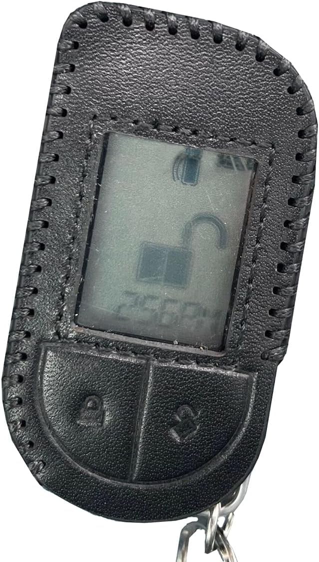 Leather Remote Case fit for Viper 5706 7756V 4706 2 Way LCD with Screen Protector
